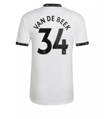 Manchester United Donny van de Beek #34 Bortedrakt 2022-23 Kortermet